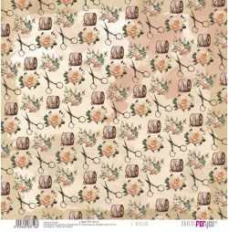 PFY-13716 - Papel Scrap Tela 125gr 12"x12" (L´Atelier)- pack 12 ud.