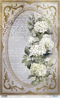 PFY-13003 - Papel Arroz 54x33 cm 25-30 gr. (La Petite Vie En Fleurs Hydrangeas II) - pack 6 ud.