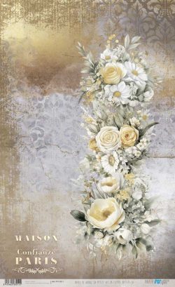 PFY-13011 - Papel Arroz 54x33 cm 25-30 gr. (La Petite Vie En Fleurs Daisies III) - pack 6 ud.