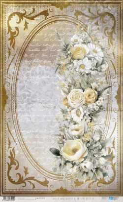 PFY-13012 - Papel Arroz 54x33 cm 25-30 gr. (La Petite Vie En Fleurs Daisies IV) - pack 6 ud.