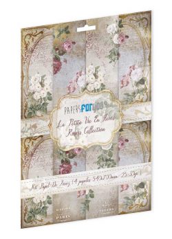 PFY-13084 - Colección de 4 Papeles Arroz 54x70 cm 25-30 gr. (Roses) - pack 4 ud.
