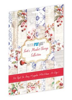 PFY-13743 - Colección  de  4 Papeles Arroz 54x33 cm 25-30 gr. (Fruit´s Market: Cherrys)- pack 4 ud.