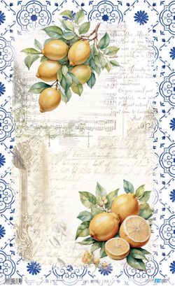 PFY-13761 - Papel Arroz 54x33 cm 25-30 gr. (Lemon II)- pack 6 ud.