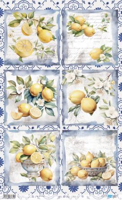 PFY-13762 - Papel Arroz 54x33 cm 25-30 gr. (Lemon III)- pack 6 ud.
