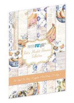 PFY-13766 - Colección  de  4 Papeles Arroz 54x33 cm 25-30 gr. (Fruit´s Market: Bananas)- pack 4 ud.