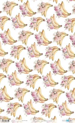 PFY-13785 - Papel Arroz 54x33 cm 25-30 gr. (Bananas VII)- pack 6 ud.