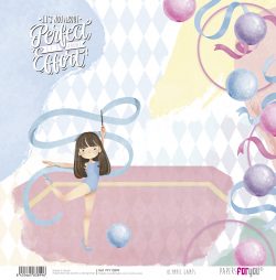 PFY-13899 - Papel Scrap doble cara 180gr 12"x12" (Olympic Games Niña Castaña)- pack 12 ud.