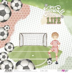 PFY-13917 - Papel Scrap doble cara 180gr 12"x12" (Olympic Games Niño Rubio)- pack 12 ud.