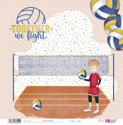 PFY-13921 - Papel Scrap doble cara 180gr 12"x12" (Olympic Games Niño Rubio)- pack 12 ud.