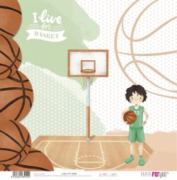 PFY-13929 - Papel Scrap doble cara 180gr 12"x12" (Olympic Games Niño Moreno)- pack 12 ud.