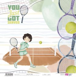 PFY-13931 - Papel Scrap doble cara 180gr 12"x12" (Olympic Games Niño Moreno)- pack 12 ud.