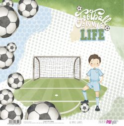 PFY-13946 - Papel Scrap doble cara 180gr 12"x12" (Olympic Games Niño Castaño)- pack 12 ud.