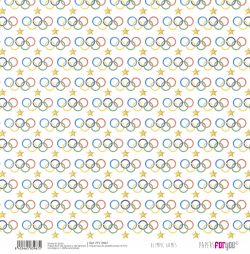 PFY-13967 - Papel Scrap Tela 125gr 12"x12" (Olympic Games)- pack 12 ud.
