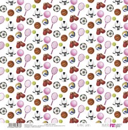 PFY-13973 - Papel Scrap Tela 125gr 12"x12" (Olympic Games)- pack 12 ud.