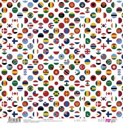 PFY-13977 - Papel Scrap Tela 125gr 12"x12" (Olympic Games)- pack 12 ud.