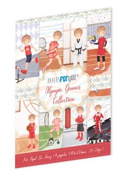 PFY-13994 - Colección de 4 Papeles Arroz 54x33 cm 25-30 gr. (Olympic Games Niño Rubio)- pack 4 ud.