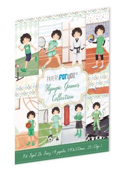 PFY-13995 - Colección de 4 Papeles Arroz 54x33 cm 25-30 gr. (Olympic Games Niño Moreno)- pack 4 ud.