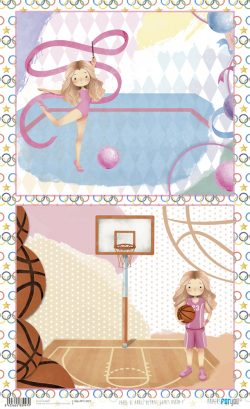 PFY-13997 - Papel Arroz 54x33 cm 25-30 gr. (Olympic Games Niña Rubia I)- pack 6 ud.