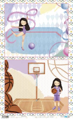 PFY-14019 - Papel Arroz 54x33 cm 25-30 gr. (Olympic Games Niña Morena I)- pack 6 ud.