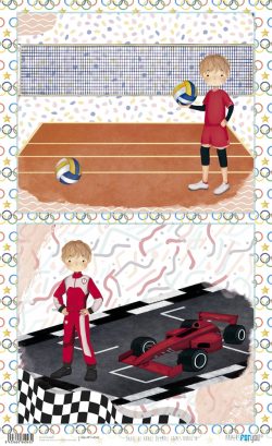 PFY-14043 - Papel Arroz 54x33 cm 25-30 gr. (Olympic Games Niño Rubio IV)- pack 6 ud.