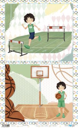 PFY-14044 - Papel Arroz 54x33 cm 25-30 gr. (Olympic Games Niño Moreno I)- pack 6 ud.
