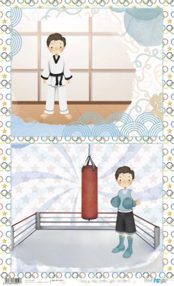 PFY-14051 - Papel Arroz 54x33 cm 25-30 gr. (Olympic Games Niño Castaño III)- pack 6 ud.