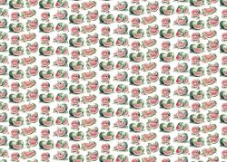 PFY-14096 - Tela Encuadernar Decorada 70x50cm (Fruit´s Market Watermelon II)- pack 6 ud.
