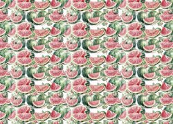 PFY-14097 - Tela Encuadernar Decorada 70x50cm (Fruit´s Market Watermelon III)- pack 6 ud.