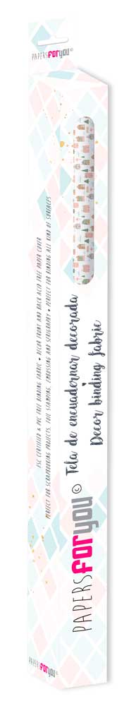 CPFY-13855 - Caja Tela Encuadernar Decorada 70x50cm (Candy Christmas I)- pack 6 ud.