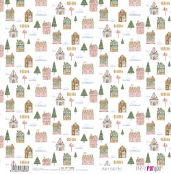 PFY-13808 - Papel Scrap doble cara 180gr 12"x12" (Candy Christmas)- pack 12 ud.