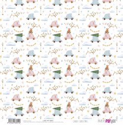 PFY-13815 - Papel Scrap doble cara 180gr 12"x12" (Candy Christmas)- pack 12 ud.