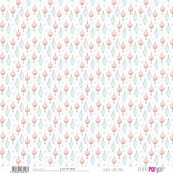 PFY-13818 - Papel Scrap doble cara 180gr 12"x12" (Candy Christmas)- pack 12 ud.