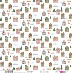 PFY-13836 - Papel Scrap Vellum 90gr (Candy Christmas)- pack 12 ud.