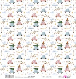 PFY-13837 - Papel Scrap Vellum 90gr (Candy Christmas)- pack 12 ud.