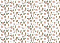 PFY-13855 - Tela Encuadernar Decorada 70x50cm (Candy Christmas I)- pack 6 ud.