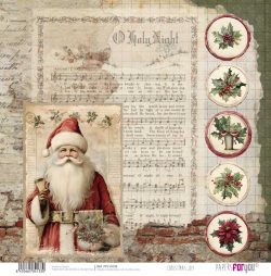 PFY-14133 - Papel Scrap doble cara 180gr 12"x12" (Christmas Joy)- pack 12 ud.