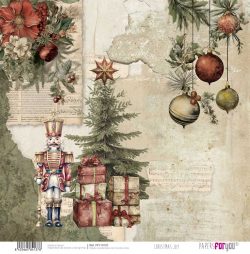 PFY-14137 - Papel Scrap doble cara 180gr 12"x12" (Christmas Joy)- pack 12 ud.