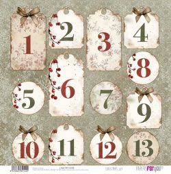 PFY-14142 - Papel Scrap doble cara 180gr 12"x12" (Christmas Joy)- pack 12 ud.