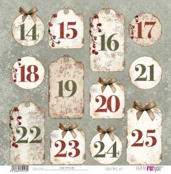 PFY-14143 - Papel Scrap doble cara 180gr 12"x12" (Christmas Joy)- pack 12 ud.