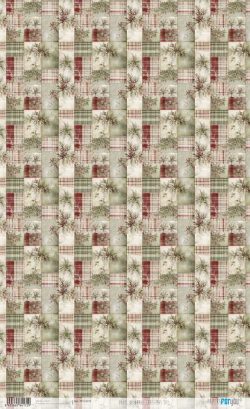 PFY-14172 - Papel Arroz 54x33 cm 25-30 gr. (Christmas Joy)- pack 6 ud.