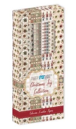 PFY-14187 - Kit Leather Paper 4 pzs 32,5x30 cm (Christmas Joy)- pack 4 ud.