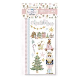 PFY-14195 - Rub On 3D Transfers (Candy Christmas)- pack 4 ud.