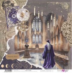 PFY-14329 - Papel Scrap doble cara 180gr 12"x12" (Wizarding Adventure III)- pack 12 ud.