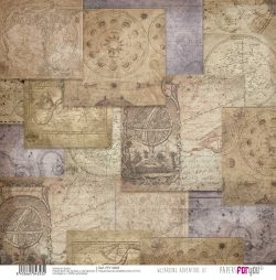 PFY-14353 - Papel Scrap Tela 125gr 12"x12" (Wizarding Adventure III)- pack 12 ud.