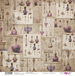 PFY-14355 - Papel Scrap Tela 125gr 12"x12" (Wizarding Adventure III)- pack 12 ud.