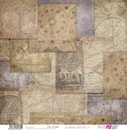 PFY-14365 - Papel Scrap Vellum 90gr (Wizarding Adventure III)- pack 12 ud.