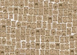 PFY-14376 - Tela Encuadernar Decorada 70x50cm (Wizarding Adventure Labels)- pack 6 ud.