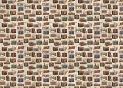 PFY-14377 - Tela Encuadernar Decorada 70x50cm (Wizarding Adventure Suitcases)- pack 6 ud.