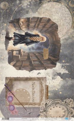 PFY-14395 - Papel de Arroz 54x33 cm 25-30 gr. (Wizarding Adventure Moon Dreams)- pack 6 ud.
