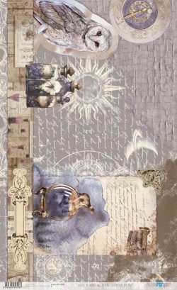 PFY-14398 - Papel de Arroz 54x33 cm 25-30 gr. (Wizarding Adventure Animals)- pack 6 ud.